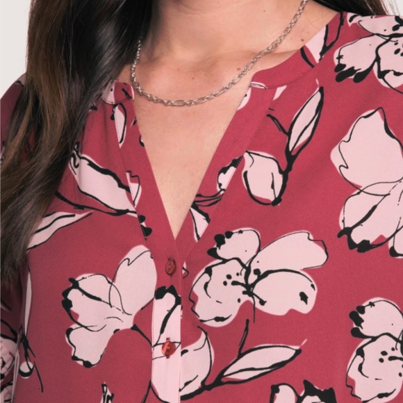 NYDJ Paulina Peasant Bountiful Blouse Size Small NWT - Picture 3 of 10